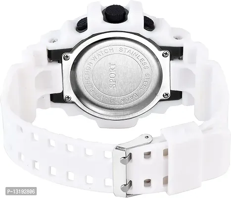 DKEROAD Analog-Digital Silicone White-Black Strap Watch for Boys | Sports-Casual-Formal-Party-Wedding | - Model69-thumb2