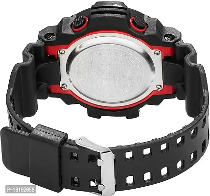 DKEROAD Digital Silicone Black Strap Watch for Boys | Casual-Party-Wedding-Formal-Sports | - Model89-thumb2