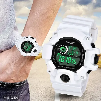 DKEROAD Analog-Digital Silicone White-Black Strap Watch for Boys | Sports-Casual-Formal-Party-Wedding | - Model69-thumb5