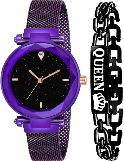 DKEROAD Analog Stainless Strap Watch for Girls | Casual-Party-Wedding-Formal-Sports | - Model512