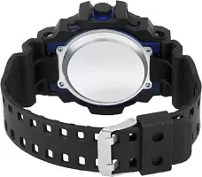 DKEROAD Digital Silicone Black Strap Watch for Men | Casual-Party-Wedding-Formal-Sports | - Model802-thumb1