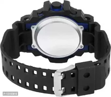 DKEROAD Digital Silicone Black Strap Watch for Men | Casual-Party-Wedding-Formal-Sports | - Model802-thumb2