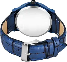 DKEROAD Analog Metal Blue Strap Watch for Boys | Casual-Formal-Party-Wedding | - Model12-thumb1