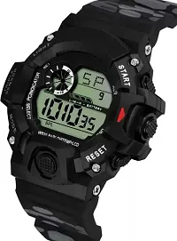 DKEROAD Digital Silicone Black Strap Watch for Boys & Girls | Casual-Party-Wedding-Formal-Sports | - Model714-thumb1