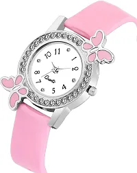 DKEROAD Analog Silicone Pink Strap Watch for Girls | Party-Wedding | - Model327-thumb3