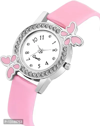 DKEROAD Analog Silicone Pink Strap Watch for Girls | Party-Wedding | - Model327-thumb4