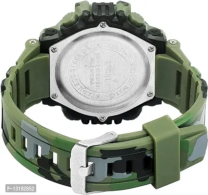 DKEROAD Digital Silicone Green-Black Strap Watch for Boys | Formal-Casual-Party-Wedding | - Model19-thumb2