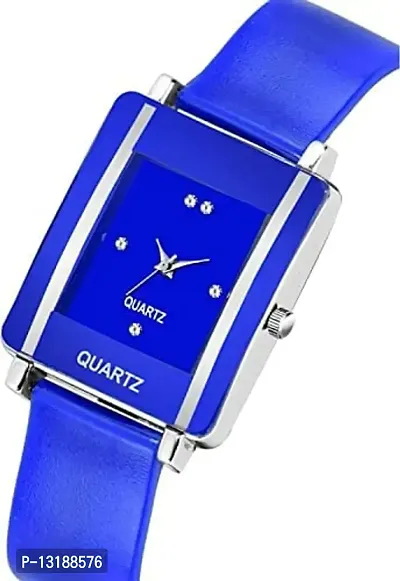 Dkeraod Girls Square Blue Watch Soft Silicone Starp for Girls
