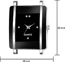 DKEROAD Analog Silicone Black Strap Watch for Girls | Party-Wedding | - Model562-thumb2