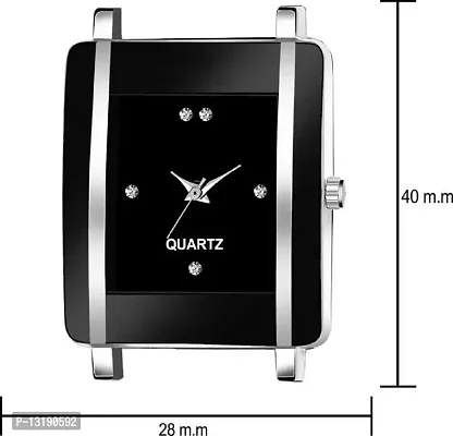 DKEROAD Analog Silicone Black Strap Watch for Girls | Party-Wedding | - Model562-thumb3