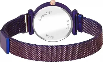 DKEROAD Analog Stainless Steel Purple Strap Watch for Girls | Casual-Party-Wedding-Formal-Sports | - Model514-thumb1