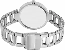 DKEROAD Analog Metal Silver Strap Watch for Girls | Casual-Formal-Party-Wedding | - Model407-thumb1