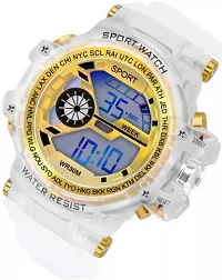 DKEROAD Digital Silicone Yellow Strap Watch for Boys | Casual-Party-Wedding-Formal-Sports | - Model206-thumb1