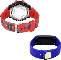 DKEROAD Digital Silicone Red Strap Watch for Boys & Girls | Casual-Party-Wedding-Formal-Sports | - Model678-thumb2