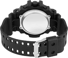 DKEROAD Digital Silicone Black Strap Watch for Boys | Formal-Casual-Sports | - Model186-thumb1