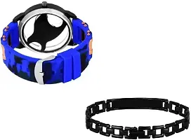 DKEROAD Analog Silicone Blue Strap Watch for Boys & Girls | Casual-Party-Wedding-Formal-Sports | - Model745-thumb2