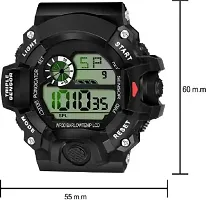 DKEROAD Digital Silicone Black Strap Watch for Boys & Girls | Casual-Party-Wedding-Formal-Sports | - Model714-thumb2