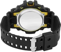 DKEROAD Digital Silicone Black Strap Watch for Men | Sports-Casual-Party-Wedding-Formal | - Model761-thumb1