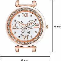 DKEROAD Analog Metal Rose Gold Strap Watch for Girls | Casual-Formal-Party-Wedding | - Model459-thumb2