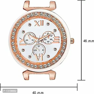 DKEROAD Analog Metal Rose Gold Strap Watch for Girls | Casual-Formal-Party-Wedding | - Model459-thumb3