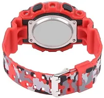 DKEROAD Digital Silicone Red Strap Watch for Boys | Sports | - Model28-thumb2