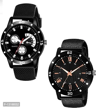 DKEROAD Analog Silicone Black Strap Watch for Boys | Formal-Casual | - Model22