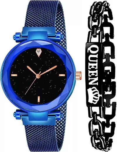 DKEROAD Analog Stainless Strap Watch for Girls | Casual-Party-Wedding-Formal-Sports | - Model515