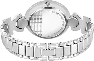 DKEROAD Analog Metal Silver Strap Watch for Girls | Casual-Formal-Party-Wedding | - Model319-thumb1