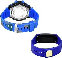 DKEROAD Digital Silicone Blue Strap Watch for Boys & Girls | Casual | - Model671-thumb2