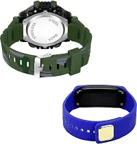 DKEROAD Digital Silicone Green Strap Watch for Boys & Girls | Casual-Party-Wedding-Formal-Sports | - Model675-thumb1