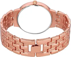 DKEROAD Analog Metal Rose Gold Strap Watch for Girls | Party-Wedding-Casual-Formal | - Model540-thumb1