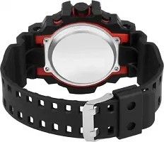 DKEROAD Digital Silicone Black Strap Watch for Men | Sports-Casual-Party-Wedding-Formal | - Model765-thumb1