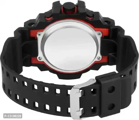 DKEROAD Digital Silicone Black Strap Watch for Men | Sports-Casual-Party-Wedding-Formal | - Model765-thumb2