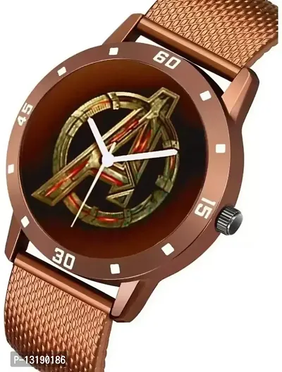 DKEROAD Analog Silicone Brown Strap Watch for Men | Party-Wedding | - Model793-thumb2