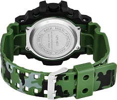 DKEROAD Digital Silicone Green-Black Strap Watch for Boys | Sports | - Model43-thumb1