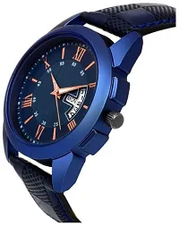 DKEROAD Analog Synthetic Leather Blue Strap Watch for Boys & Girls | Casual-Party-Wedding-Formal-Sports | - Model702-thumb1