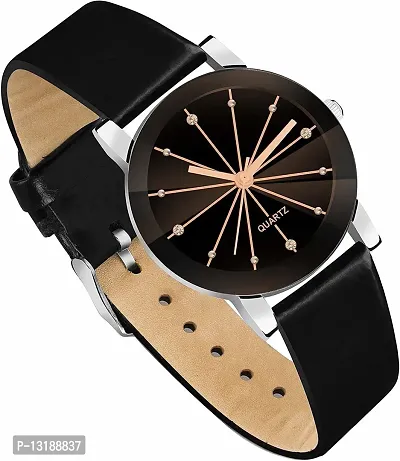 DKEROAD Analog Synthetic Leather Black Strap Watch for Boys  Girls | Casual-Party-Wedding-Formal-Sports | - Model707