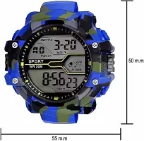 DKEROAD Digital Silicone Blue Strap Watch for Boys & Girls | Sports | - Model749-thumb2