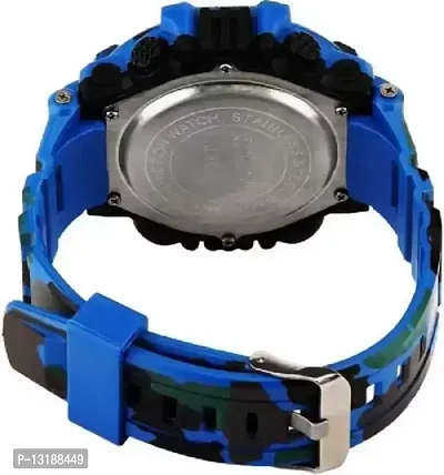DKEROAD Digital Silicone Blue Strap Watch for Boys & Girls | Sports | - Model659-thumb2
