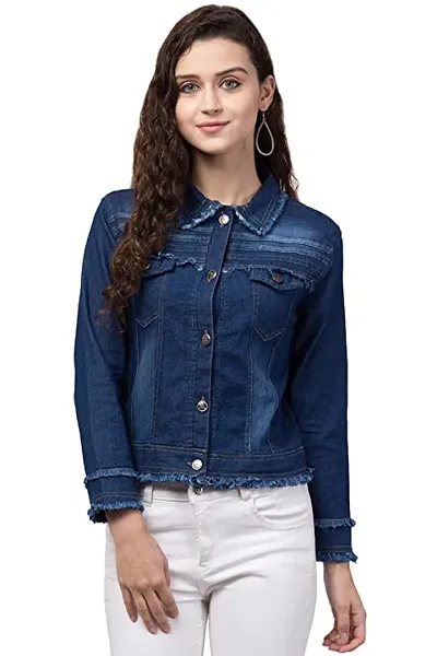 Trendy Front Button Denim Jacket