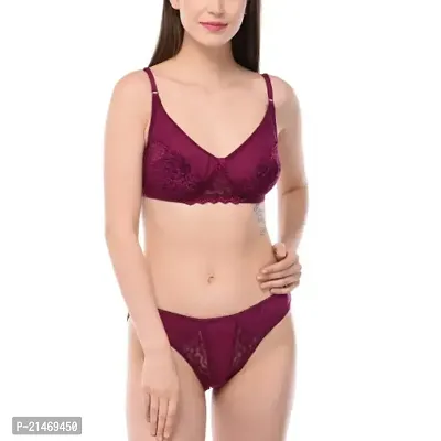 Stylish Fancy Designer Cotton Bra And Panty Set For Women-thumb0