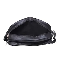 Classy Leather Solid Laptop Bag-thumb3