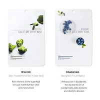 [Pack of 12] EUNYUL Daily Care Facial Sheet Mask Pack (4types x 3pcs) Vitamin  Tomato  Apple  Broccoli for Moisturizing Korean Skincare-thumb4