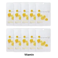 [Pack of 10] EUNYUL Daily Care Facial Sheet Mask Pack Vitamin x 10ea Korean Skincare Hydrating  Nourishing  Natural Ingredients for All Skin Types-thumb3