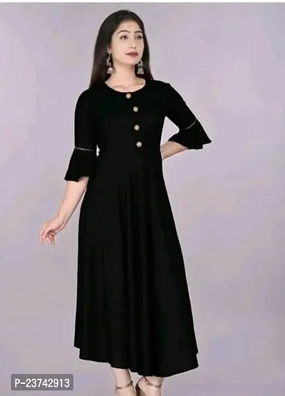 Stylish Women Cotton Casual Western Wear Dress-thumb0