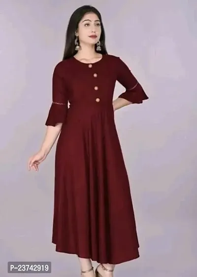 Stylish Women Cotton Casual Western Wear Dress