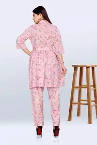 Reliable Printed Rayon Short Kurta with Pant Set For Women-thumb1