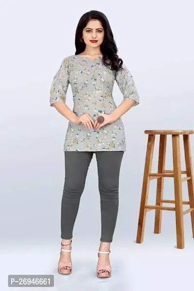 Reliable Printed Rayon Short Kurta For Women