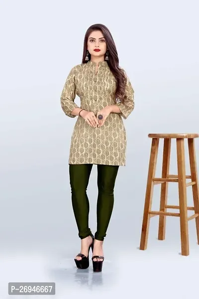 Reliable Printed Rayon Short Kurta For Women