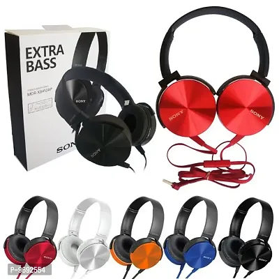 Mdr Xb450Ap Extra Bass Wired Headset Blue On The Ear